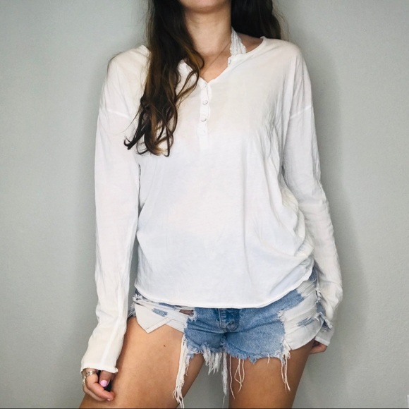 Rag & bone White basics Henley long sleeve - Picture 4 of 7